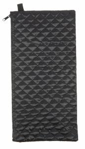 Wallet For Folding Stick, <br>black quilted, individually packed