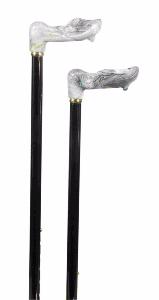 Moulded Handle, black/marbled, right hand