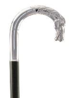 Horsehead Crook, <br>silver plated REDUCED