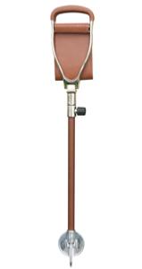 County leather seat stick, tan